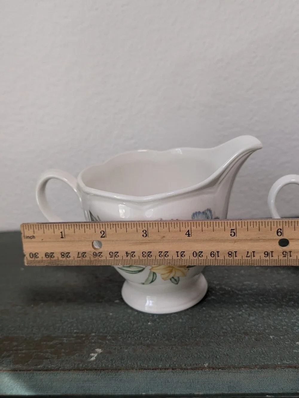 Vintage Lenox Butterfly Meadow Creamer and Lidded Sugar Louise Le Luyer Floral